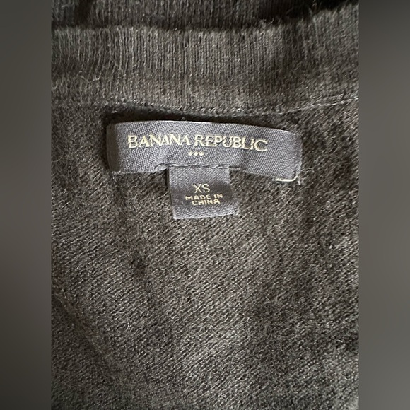 Banana Republic Black Scoop Neck Sweater | Size XS - Picture 3 of 5